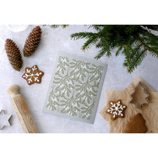 Dishcloth Green-Grey Mistletoe