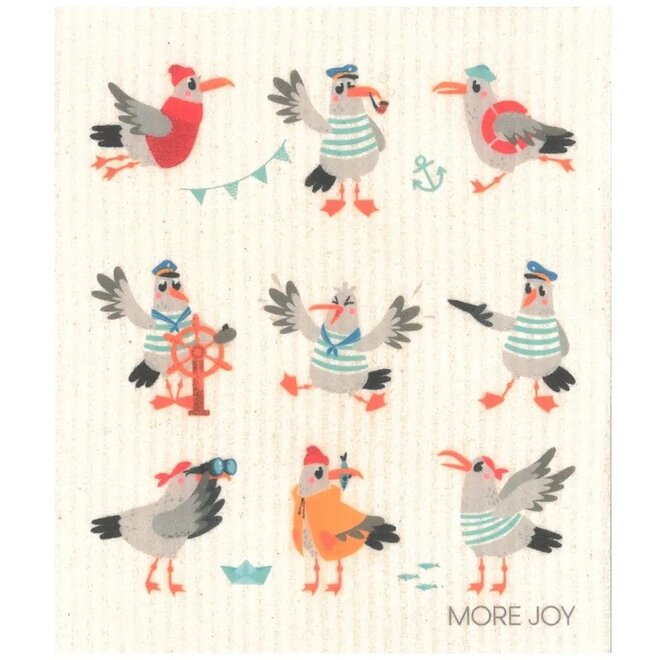 Dishcloth Seagulls on board
