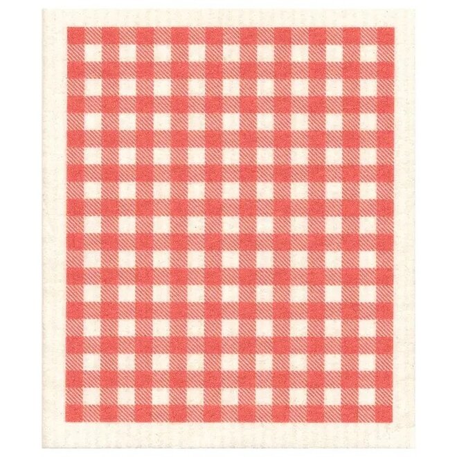 Vaatdoek Rood-wit geblokt