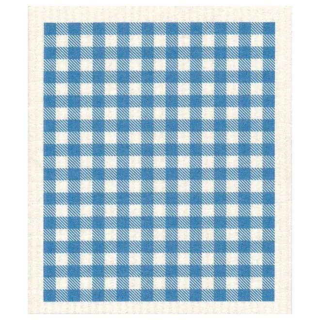 Dishcloth Gingham Blue
