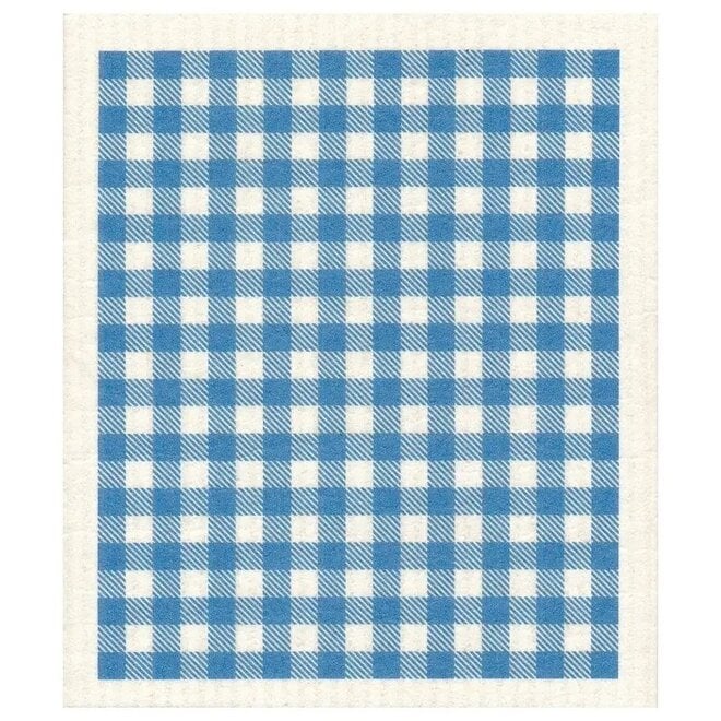 Vaatdoek Blauw-wit geblokt