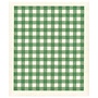 Vaatdoek Groen-wit geblokt
