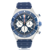 Breitling Super Chronomat B01 Blue Ring 44 steel blue 2023 box + papers