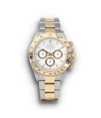 Rolex Daytona  40 steel - yellow gold white Zenith 1997 box + papers