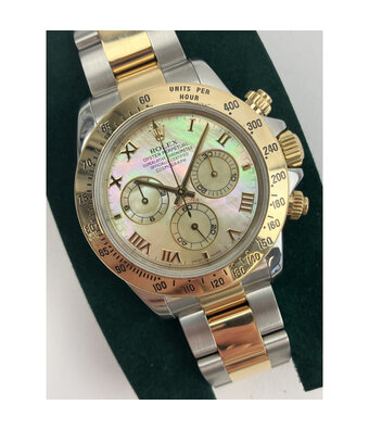 Rolex Daytona  40 steel - gold MOP / pearl / Tahiti / Tahitian P-serial 2000 | VERY GOOD CONDITI