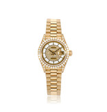 Rolex Lady-Datejust 26 gold President factory diamond enamel / carousel RARE 1993 B+P | ROLEX SE