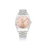 Rolex Air-king 34 steel pink - salmon E-serial 1991 + papers | NEW ROLEX SERVICE
