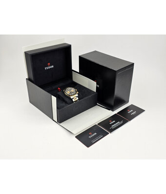 Tudor Black Bay Chrono S&G 41 steel - gold black 2021 box + papers