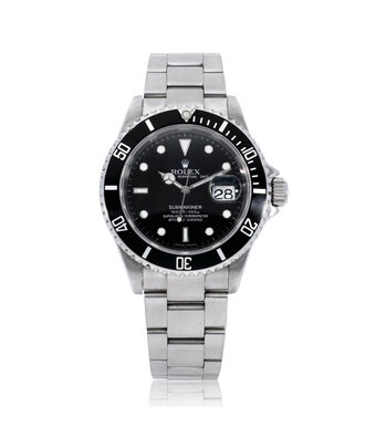 Rolex Submariner Date 40 steel black 2007 box + papers