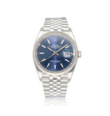 Rolex Datejust 36 steel - white gold fluted blue Jubilee 2020 + papers