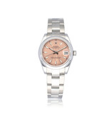 Rolex Datejust 31 steel pink / salmon index Oyster 2011 box + papers