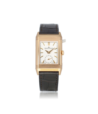 Jaeger-LeCoultre Reverso Tribute Classic Duoface 43 rose gold white grey NOS - UNWORN 2018 B+P