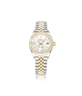 Rolex Lady-Datejust 28 steel / yellow gold silver roman star diamond Jubilee 2021 B+P