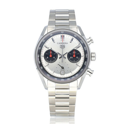 Carrera Chronograph 39 steel silver 2025 box + papers