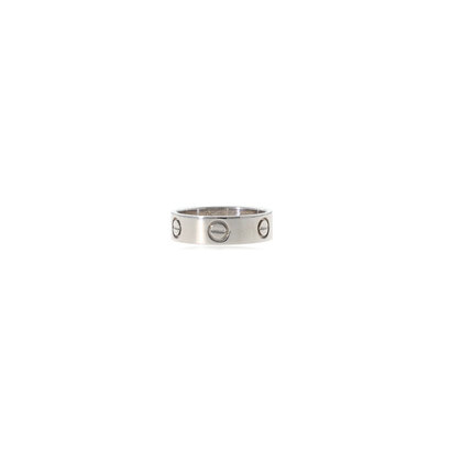 Love Ring 53 ring size 53 mm white gold 2015 box + papers