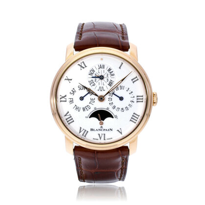 Villeret Quantieme Perpetual 8 Jours 42 Moonphase NEW / UNWORN 2025 box + papers