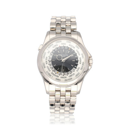 Complications World Time 40 white gold - bracelet + box