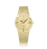 Omega Constellation f300Hz Electronic Chronometer Tuningfork 35 gold mesh | NEW OMEGA SERVICE