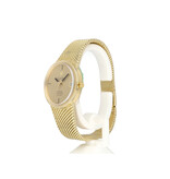 Omega Constellation f300Hz Electronic Chronometer Tuningfork 35 gold mesh | NEW OMEGA SERVICE