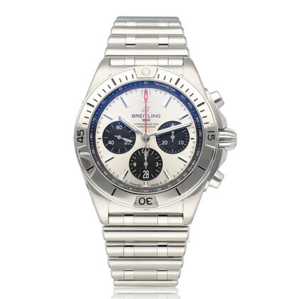 Chronomat B01 42 steel silver rouleaux 2023 box + papers