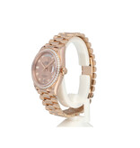 Rolex Day-Date 36 rose gold factory diamond President 2022 B+P | NEW ROLEX SERVICE