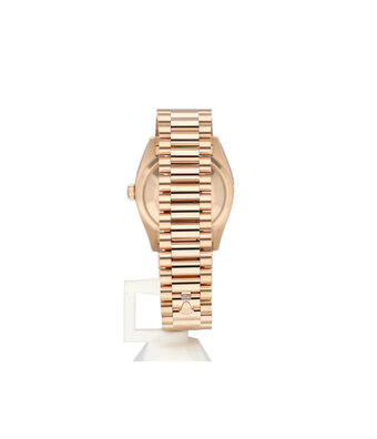 Rolex Day-Date 36 rose gold factory diamond President 2022 B+P | NEW ROLEX SERVICE