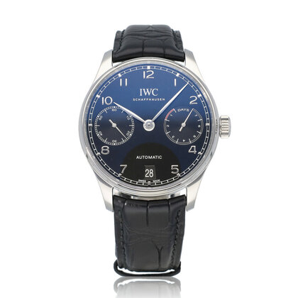 Portugieser Automatic 42 Portuguese steel black 2022 box + papers