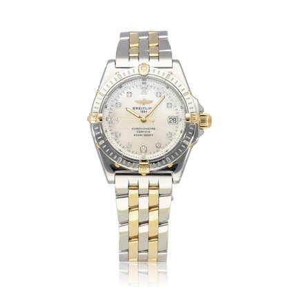 Windrider Callisto 34 steel - gold rouleaux MOP diamond 2002 B+P | NEW BREITLING SERVICE