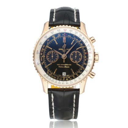 Navitimer 125 Years 43 rose gold 125 LIMITED 2019 B+P | NEW BREITLING SERVICE € 2.684,-
