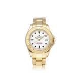 Rolex Yacht-master 35 yellow gold white 1999 B+P | NEW ROLEX SERVICE
