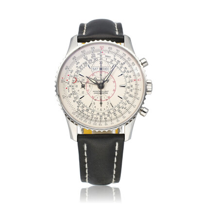 Navitimer Montbrillant Datora 43 steel silver 2005 box + papers