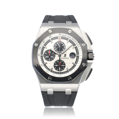 Royal Oak Offshore Chronograph 44 steel black rubber ceramic 2013 box + papers