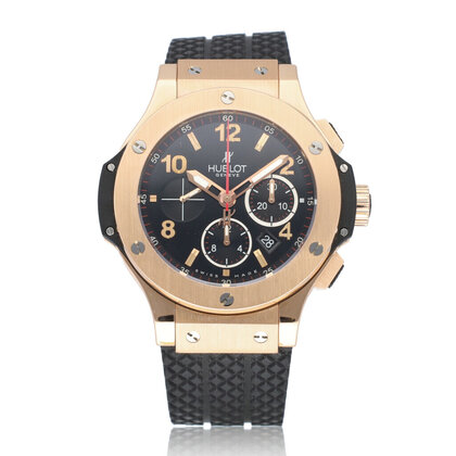Big Bang Chrono 44 rose gold black 2008 box + papers