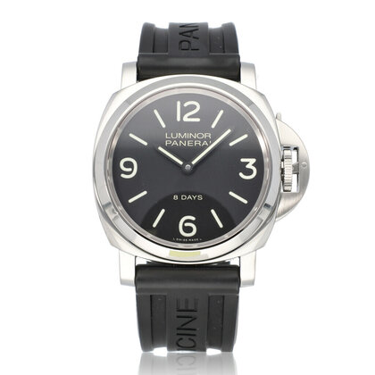 Luminor Base 8 Days 44 steel black 2020 box + papers
