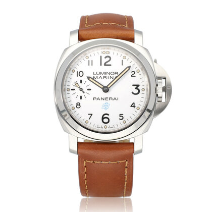 Luminor Marina Acciaio 44 steel white loogo 2024 box + papers