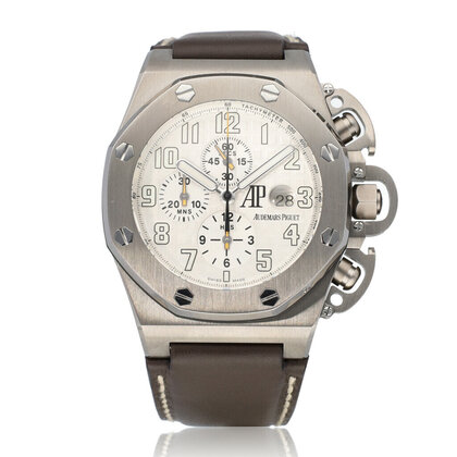 Royal Oak Offshore T3 Chronograph 48 T3 Terminator / Schwarzenegger titanium 2004 B+P | NE