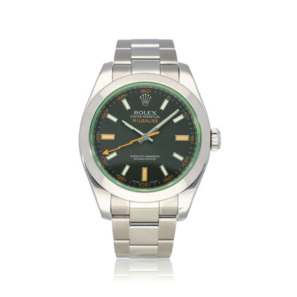 Milgauss 40 steel orange - green - GV Oyster 2010 box + papers