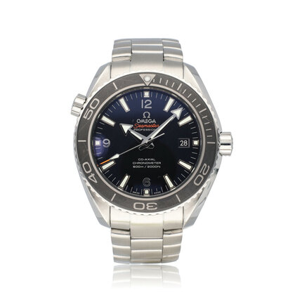 Seamaster Planet Ocean 600M Co-Axial Chronometer 45,5 black steel 2016 box + papers