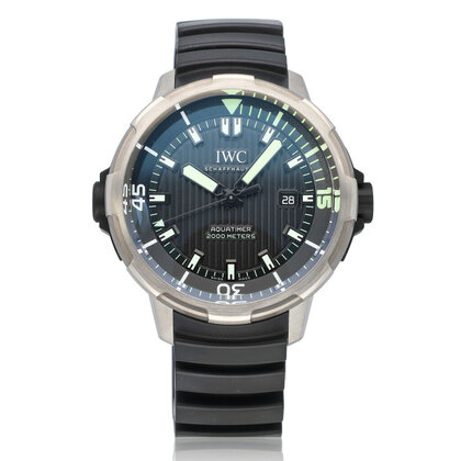 Aquatimer Automatic 2000 46 black rubber strap 2014 B+P | NEW IWC SERVICE