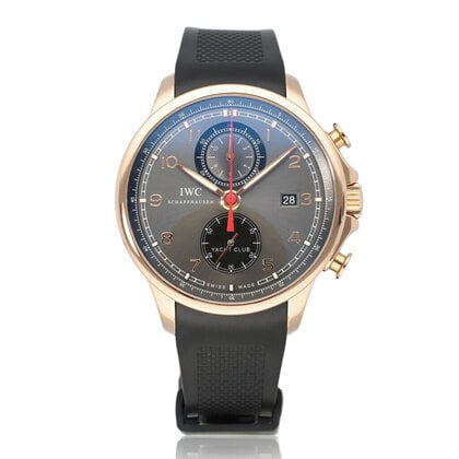 Portugieser Chronograph Yacht Club 45 Yacht Club Chrono rose gold box + papers | OPEN DATE