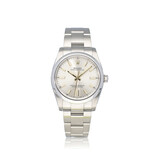 Rolex Oyster Perpetual 34 steel silver domed Oyster 2021 box + papers