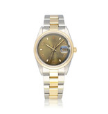 Rolex Date 34 34 steel - yellow gold silver arabic tropical 2003 B+P | NEW ROLEX SERVICE