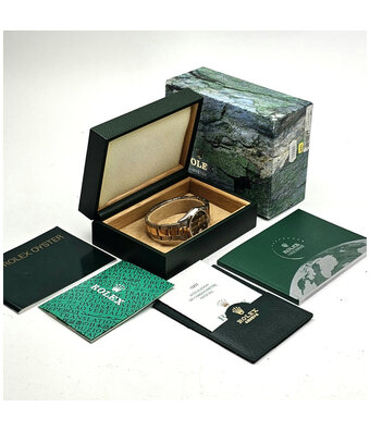 Rolex Date 34 34 steel - yellow gold silver arabic tropical 2003 B+P | NEW ROLEX SERVICE