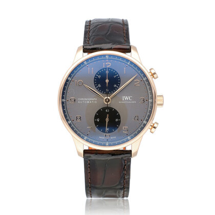 Portugieser Chronograph 41 / Portugieser rose gold grey 2023 box + papers
