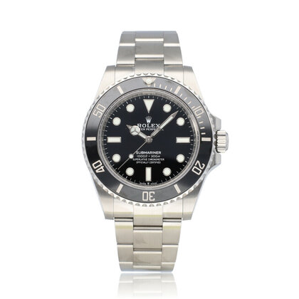 Submariner No Date 41 steel black ceramic 2021 B+P | NEW ROLEX SERVICE
