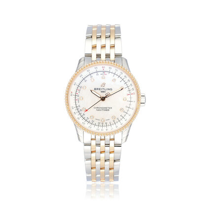 Navitimer Automatic 35 steel - rose gold MOP - pearl 2025 box + papers