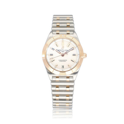 Chronomat 32 steel rose gold MOP 2024 box + papers
