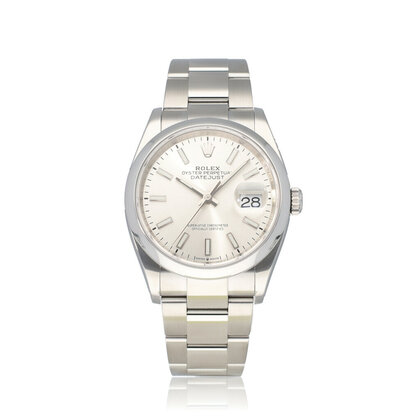 Datejust 36 steel silver domed Oyster 2020 B+P | NEW ROLEX SERVICE