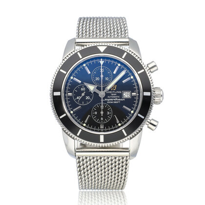 Superocean Heritage Chronograph 46 steel black 2013 B+P | NEW BREITLING SERVICE