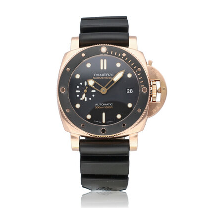 Submersible 42 rose gold - goldtech 2022 box + papers